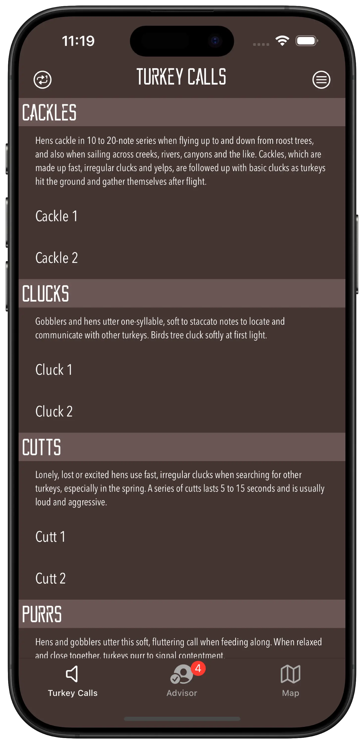 Master Turkey Calls with our FREE Turkey Calls iOS App
